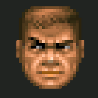 Doomguy (Doom) looking left